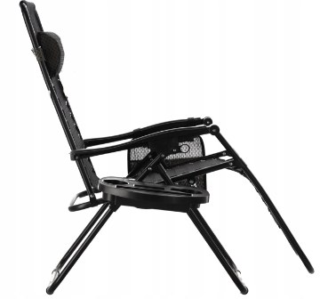 Garden Line Складний Садовий Шезлонг З Підставою, Кишенею Та Підголовником, LEZ2753 - Home Club