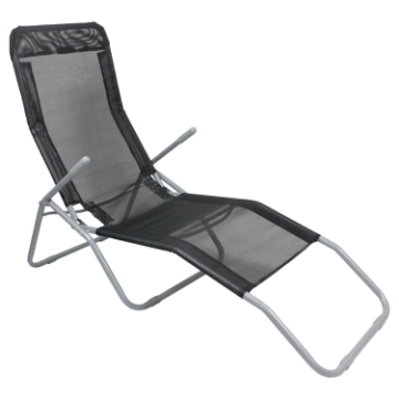 Chomik Садовый шезлонг, черный, 137x58x24/H94 см, LEZ5897 - Home Club