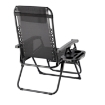 Garden Line Садовий Шезлонг «Zero Gravity» Складний З Підставою, Кишенею Та Підголовником Чорний 65 x 176 x 110 См, LEZ2589 - Home Club, зображення 5