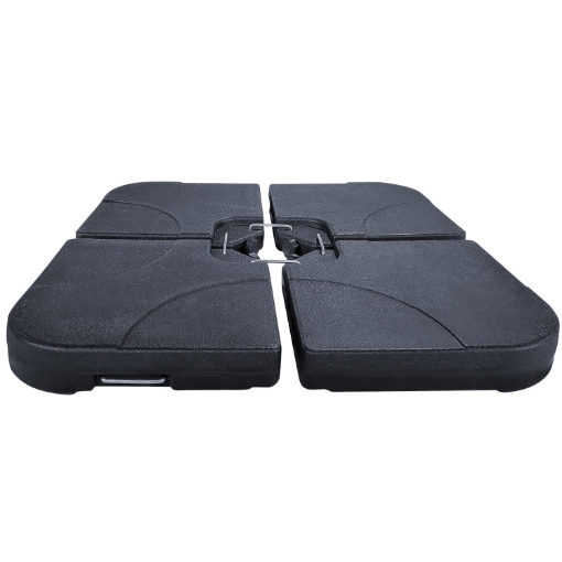 Garden Line Основание для зонта 50 x 50 x 7,5 см, 4 элемента, черный, GAO5013 - Home Club