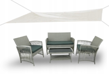 Garden Line Прямоугольный солнцезащитный тент, бежевый, 3 x 2,5 м, TUN0471 - Home Club