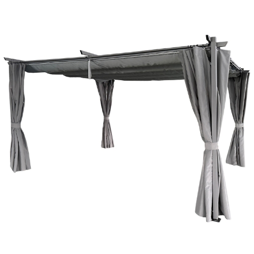 Garden Line Роллеты / Маркизы С Требанием Для Перголы 3 x 4 М Серый, TUN4009 - Home Club