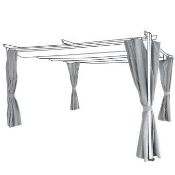 Garden Line Роллеты / Маркизы С Требанием Для Перголы 3 x 4 М Серый, TUN4009 - Home Club