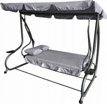 Garden Line Садовая Гайка 210 x 120 x 170 см Серый Меланж С Функцией Шезлонга, KRE3095 - Home Club