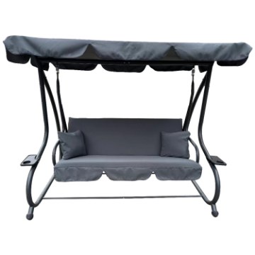 Garden Line Садова Гірка 210 x 120 x 170 см Антрацит З Функцією Лежанки, KRE3101 - Home Club