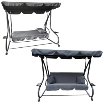 Garden Line Садовая Гайочка 210 x 120 x 170 см Антрацит С Функцией Лежанки, KRE3101 - Home Club