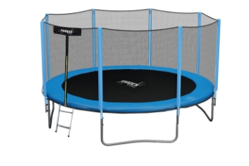 Garden Line Трамплин 12 футов (374 см) с лестницей и защитной сеткой, TRA9887 - Home Club