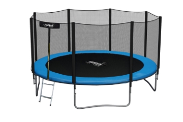 Garden Line Трамплин 12 футов (374 см) с лестницей и защитной сеткой, TRA9887 - Home Club