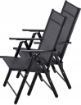 Garden Line Складне Сталеве Садове Крісло 66 x 53 x 107 См Чорне, TIH3484 - Home Club, зображення 9