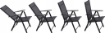 Garden Line Складне Сталеве Садове Крісло 66 x 53 x 107 См Чорне, TIH3484 - Home Club, зображення 10