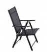 Garden Line Складне Сталеве Садове Крісло 66 x 53 x 107 См Чорне, TIH3484 - Home Club, зображення 11