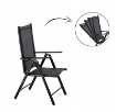 Garden Line Складне Садове Крісло З Алюмінію 66 x 56 x 107 См Чорне, TIH3507 - Home Club, зображення 3