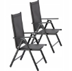 Garden Line Складне Садове Крісло З Алюмінію 66 x 56 x 107 См Чорне, TIH3507 - Home Club, зображення 15