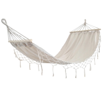 Garden Line Хамак с бахромой Boho 200 x 100 см, бежевый, HAM3286 - Home Club