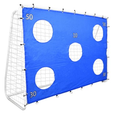 Garden Line Футбольні Ворота З Сіткою та Матом Для Мішені 240 x 170 x 85 См, TIS7420 - Home Club