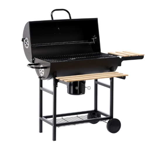BBQ Meeting Вугільний Гриль Бочка З Кришкою І Колесами 101 x 70,5 x 94,5 См, BBQ5337 - Home Club