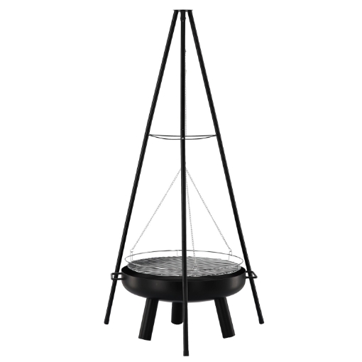 Chomik Підвісний Гриль, Регульований На Триножці 64,5 x 64,5 x 150 См, BBQ6032 - Home Club
