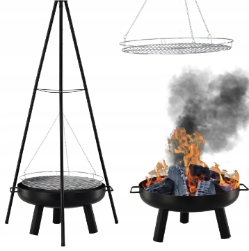 Chomik Подвесной гриль, регулируемый на треноге, 64,5 x 64,5 x 150 см, BBQ6032 - Home Club