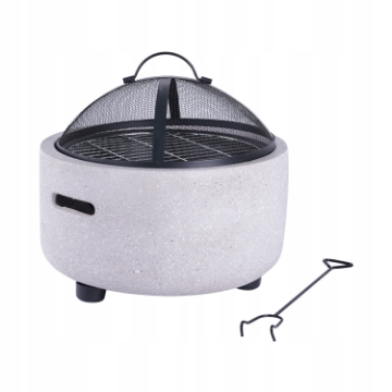 BBQ Meeting Садовое Огнище С Крышкой И Шуршалкой 43 x 43 x 38,5 См, BBQ0124 - Home Club