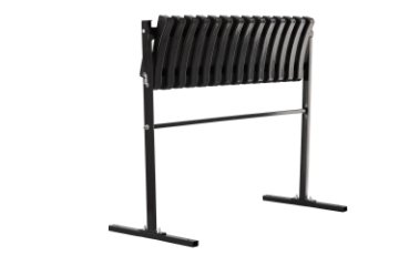 Garden Line Складная скамейка длиной 86 см с опорой - черная, MEB8305 - Home Club