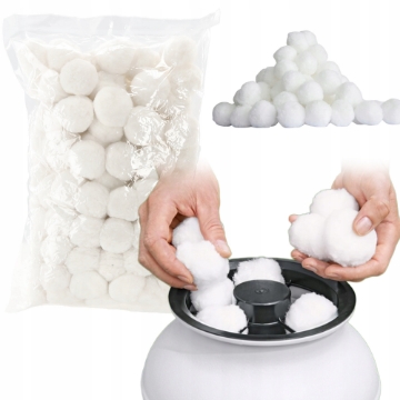 Chomik Белые фильтрующие шарики 5 см для пескоструйных насосов 700 г, LAR7565 - Home Club