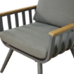 Garden Line Набір Алюмінієвих Меблів (Диван + 2 Крісла + Стіл) Сірий + Сірі Подушки, ALM8151 - Home Club, зображення 9