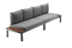 Chomik Комплект алюминиевой модульной мебели «Bohito» — столик /Wim9865/ + 2 дивана /Wim9858 x2/, WIM9865KPL - Home Club, изображение 8