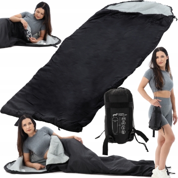 Garden Line Туристический спальный мешок 215 x 75 см, черный, CAM9363 - Home Club