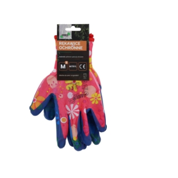Garden Line Защитные перчатки «8» из полиэстера с нитриловым покрытием, сочетание различных узоров, IDA6928 - Home Club