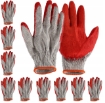 Garden Line 10 пар защитных перчаток «вампирки», вязаные, красно-синие, с латексным покрытием., IDA7017 - Home Club, изображение 2