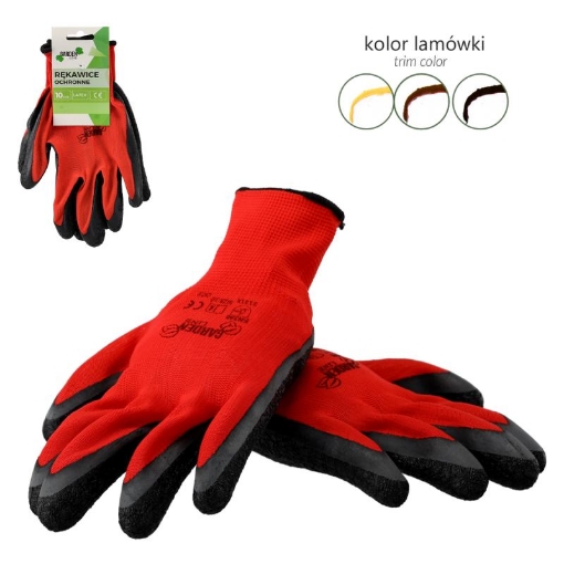 Garden Line Защитные перчатки «8» из полиэстера с латексным покрытием, IDA6980 - Home Club