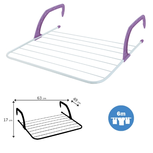 Chomik Сушилка Для Белья 63 x 49 x 17 см, LIM2818 - Home Club