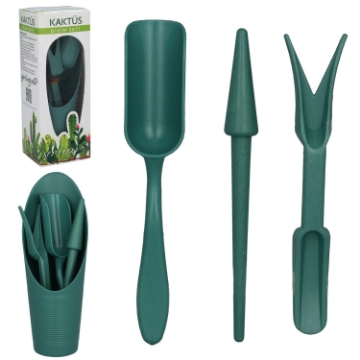 Garden Line Набор инструментов для ухода за суккулентами и миниатюрными растениями, зеленый, ANI4572 - Home Club