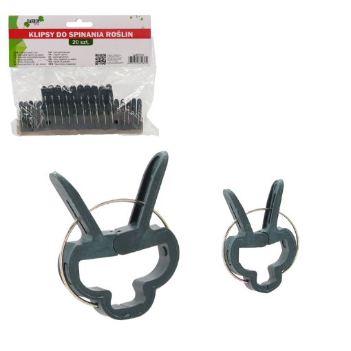 Garden Line Кпл. 20 Садових Зажимів 4,5x 2,8x 0,6 См, LAR2531 - Home Club