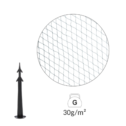Garden Line Защитная сетка от птиц 4x10 м (30 г/м²) + 6 пластиковых штифтов, JAW9820 - Home Club