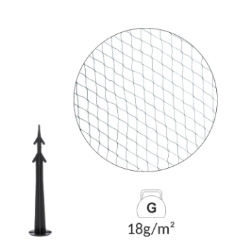 Garden Line Защитная сетка от птиц 6x10 м (18 г/м²) + 6 пластиковых штифтов, JAW2453 - Home Club
