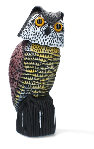 Garden Line Пташиний Отривач - Рухома Сова 20 x 16 x 38 см, PTA9165 - Home Club