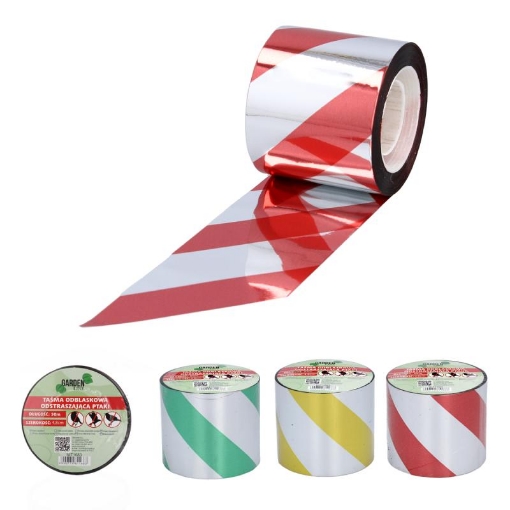 Garden Line Светоотражающая лента для отпугивания птиц, разноцветная, длина 50 м, ширина 4,8 см, NIT1683 - Home Club