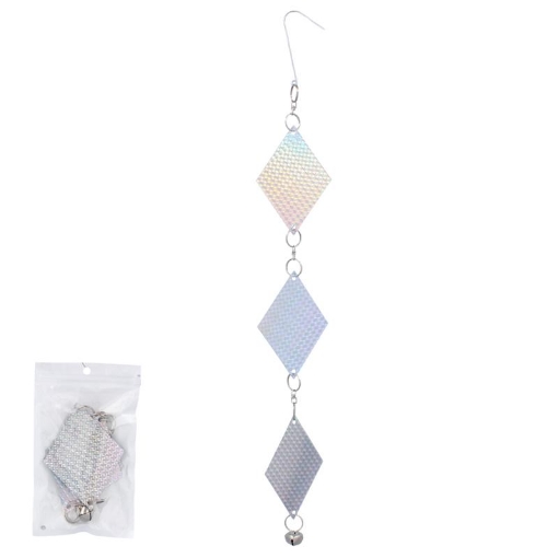 Garden Line Отпугиватель птиц, светоотражающие карточки, разноцветные, 50 см, NIT3891 - Home Club