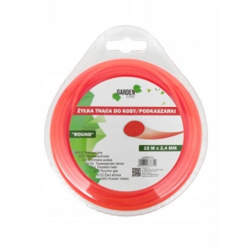 Garden Line Режущая леска для косы, подкуриватель «Round» 15 м x 2,4 мм, LAR6310 - Home Club