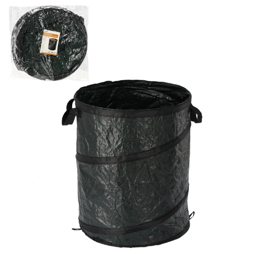 Garden Line Складная садовая корзина 100 л, зеленая, с ручками, LAR5974 - Home Club