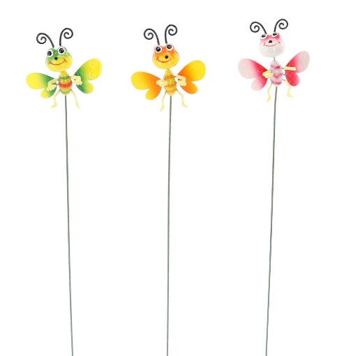 Garden Line Прикраса На Вершину Вази/Саду - Метелик 10 x 60 См, SUS4828 - Home Club