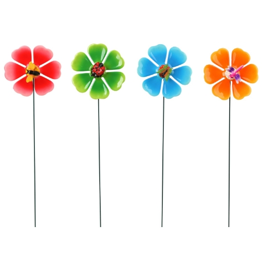 Garden Line Украшение Для Горшка/Сада - Цветы Разных Цветов 13 x 2 x 68 см, SUS9913 - Home Club