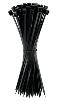 Chomik 100 зажимов 3,6 x 200 мм, черные, LAR3838 - Home Club