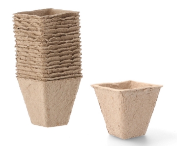 Garden Line 18 штук торфяных горшков размером 8 x 8 x 8 см, EDA8495 - Home Club