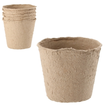 Garden Line Набор из 5 торфяных горшков размером 10 x 10 см, EDA3241 - Home Club