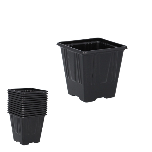 Garden Line Кпл. 12 Пластикових Горщиків 7 x 7 x 8 См, EDA3289 - Home Club