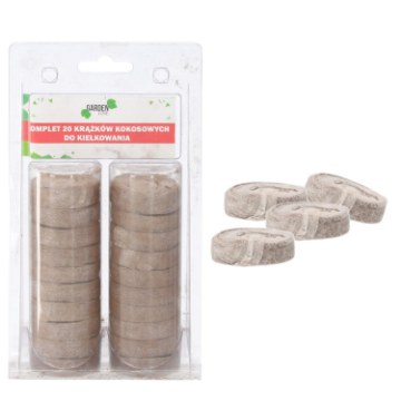 Garden Line 20 кокосовых дисков для проращивания, EDA3272 - Home Club