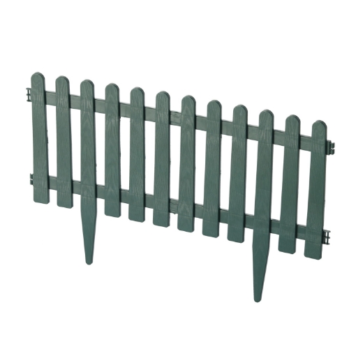 Garden Line Набор из 4 садовых заборов размером 55 x 34 см, зеленый цвет., ANI3057 - Home Club