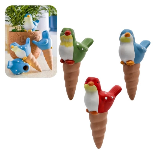 Garden Line Керамічний Дозатор Для Поливу 8,5 x 16,5 См Пташка - Мікс Кольорів, PERG-N1992 - Home Club